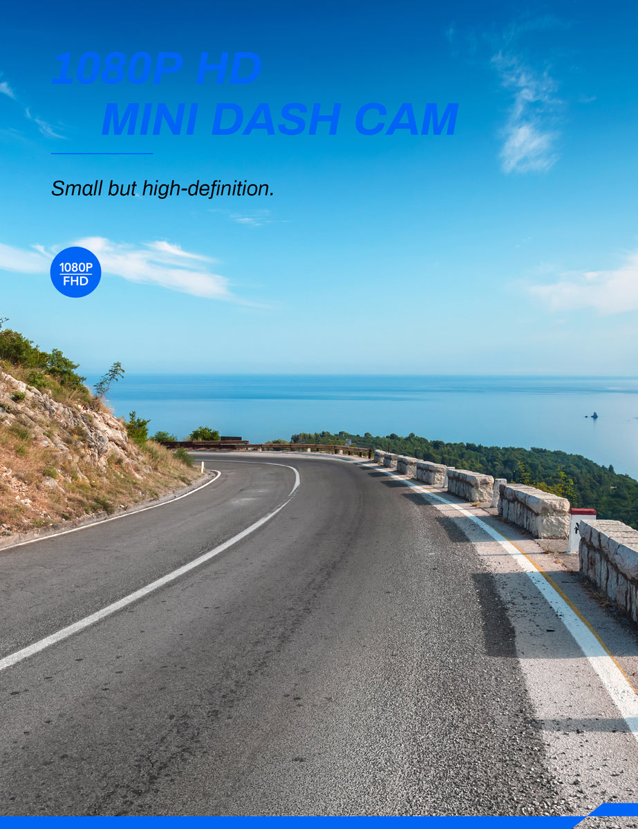 Victure Dash Cam 1080P FHD, 1.5 Mini Discreet Design Dashboard Camera,  Parking Monitoring, Motion Detection, G-Sensor, WDR 