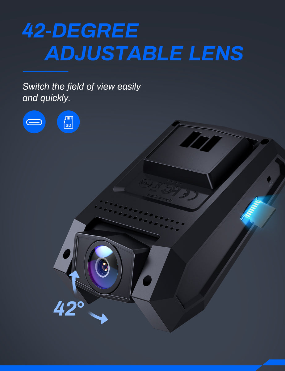 Crosstour CR300 Black 3” LCD 170° Wide Angle Digital Video Recorder Dash Cam